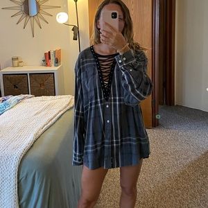 LF Oversized Pullover Flannel